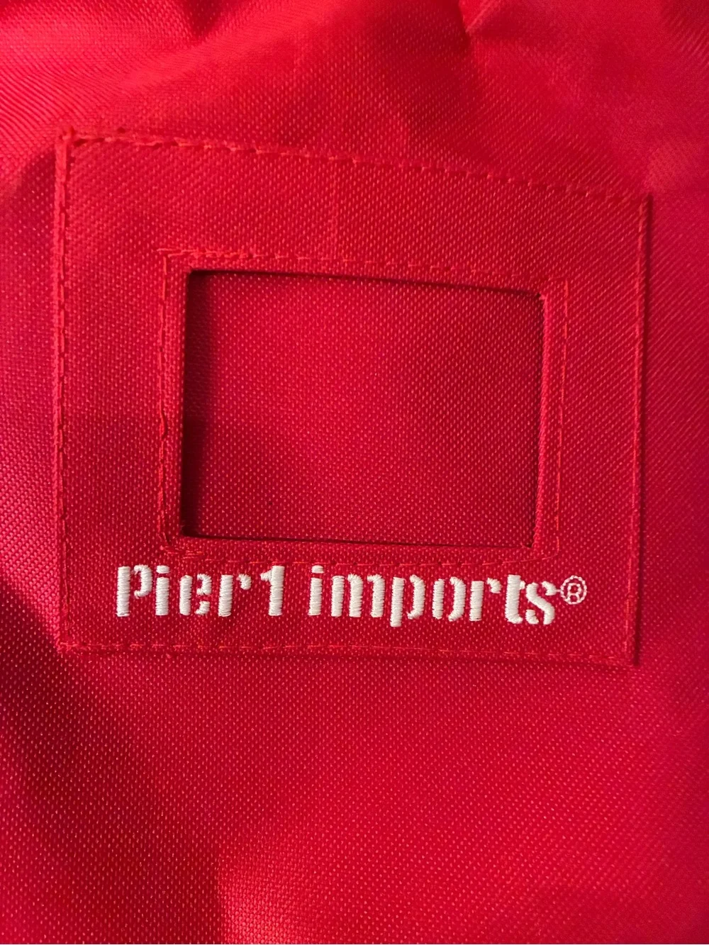 Pier 1 bright red